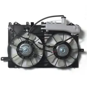 To3117100 Techpart Motors Dual Radiator Cooling Fan Assembly For 2004-2009 Toyota Prius Hatchback 1.5l