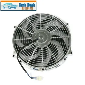 Hc6104c Top Street Performance 14 Inch High-performance S-blade Universal Chrome Cooling Fan - Racing And