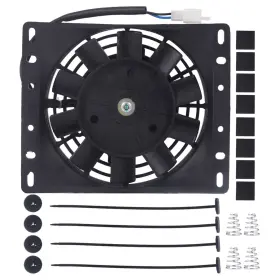 Topaz A0028a0141 Universal Electric Radiator Cooling Fan Kit 600cfm 3000rpm 6ftft Inch Black Slim