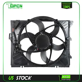 Tp184037cn Topcn Electric Radiator Fan Assembly Fits 2007-2013 Bmw 328i 2007-2008 328xi