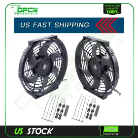 Tp826251hcn Topcn 10 Inch Radiator Condenser Cooling Fan Universal For 1995 1996-2004 Cadillac Seville