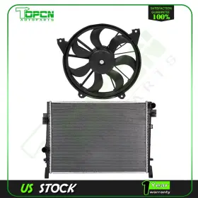 Tp837517cn Topcn Radiator And Cooling Fan Assembly For 2009 2010 2011 2012-2018 Dodge Journey