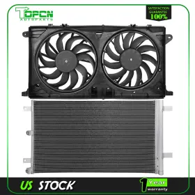 Tp844088cn Topcn Engine Condenser And Cooling Fan Assembly For 2018 2019 2020 Ford Expedition