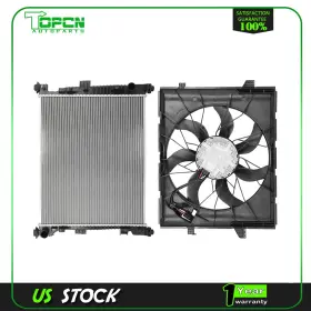 Tp848267cn Topcn Radiator And Cooling Fan Assembly For 2016-2018 2019 2020 21 Jeep Grand Cherokee