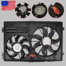 12194606 Topgearsltd Radiator Cooling Fan For 2005 2006-2015 Volkswagen Jetta 1.4 1.8 1.9 2.0 2.5l