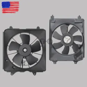 Fa70417 Topgearsltd Cooling Fan Pair Fits 2006 2007 2008 2009-2011 Honda Civic With Blade Motor&shroud