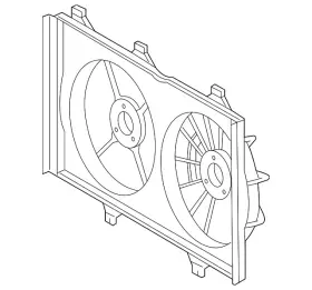 16711-0p240 Toyota Genuine Fan Shroud