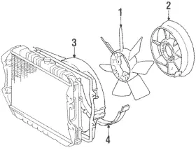 16712-65010 Toyota Genuine Lower Shroud