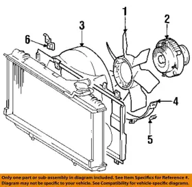 Toyota Oem 1671146160 93-96 Supra-fan Shroud