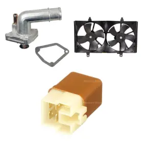Bndl-910464 Trq 3-pc Dual Radiator And Condenser Fan Assembly Kit