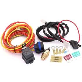 W1759866528sy0099gh Tuolauthon Electric Fan Wiring Thermostat Temperature Switch 185/165 Degree 40 Amp Rela #2