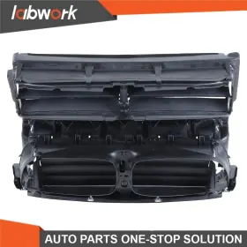 Turitrade Tr101388 Labwork Front Radiator Grille Air Shutter With Motor For Bmw 528i 535i 550i 11-13