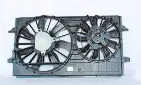 621150 Tyc Dual Radiator And Condenser Cooling Fan Assembly For 04-08 Chevy Maxx/malibu
