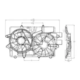 621800 Tyc Cooling Fan Assy