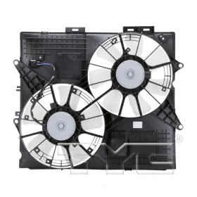 622530 Tyc Dual Radiator And Condenser Fan Fits 2004-2008 Cadillac Srx Sts