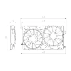 622790 Tyc Radiator And Condenser Fan Assy