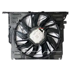 624270 Tyc For Bmw 640i Gran Coupe 13-19 Dual Radiator And Condenser Fan Assembly