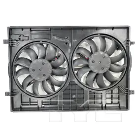 625400 Tyc Dual Radiator And Condenser Cooling Fan Assembly Without Towing Pkg New