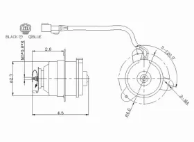 19030-p3f-024 Tyc 630170 Radiator Cooling Fan Motor For 97-01 Honda Cr-v/crv Ho3116108