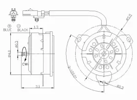 630450 Tyc Radiator And Condenser Cooling Fan Motor For 99-04 Jeep Grand Cherokee Without Tow Pkg