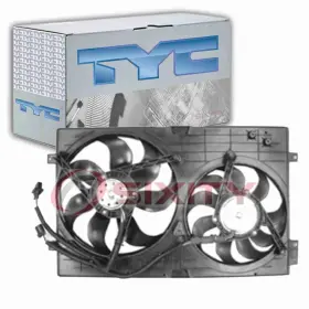 Sx-0463 Tyc Dual Radiator And Condenser Fan Assembly For 1999-2005 Volkswagen Golf Dx