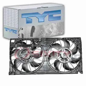 Sx-0915 Tyc Dual Radiator And Condenser Fan Assembly For 2000-2003 Chevrolet Monte Dm
