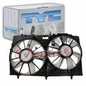 Sx-0992 Tyc Dual Radiator And Condenser Fan Assembly For 2010-2013 Lexus Rx450h Belts Ro