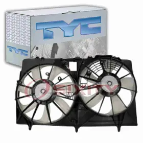 Sx-1098 Tyc Dual Radiator And Condenser Fan Assembly For 2011-2016 Toyota Sienna 3.5l Fo