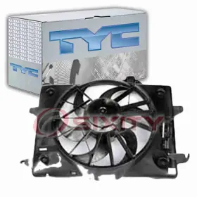 Sx-1528 Tyc Dual Radiator And Condenser Fan Assembly For 1998-2000 Lincoln Town Car Mn
