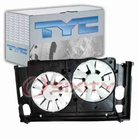 Sx-1730 Tyc Dual Radiator And Condenser Fan Assembly For 2010-2015 Toyota Prius Belts Wq