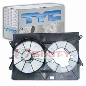 Sx-2983 Tyc Dual Radiator And Condenser Fan Assembly For 2005-2010 Scion Tc Belts Cw