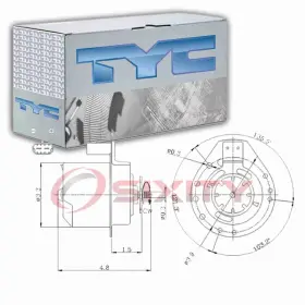 Sx-3023 Tyc Left Engine Cooling Fan Motor For 1995-1999 Buick Riviera Belts Clutch Lr