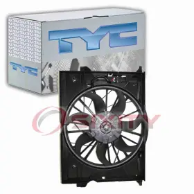 Sx-3117 Tyc Dual Radiator And Condenser Fan Assembly For 2007-2011 Mercedes-benz Av