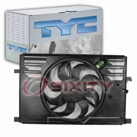 Tyc Sx-3446 Dual Radiator And Condenser Fan Assembly For 2015-2018 Ram Promaster City Vr