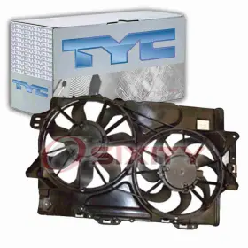 Sx-3594 Tyc Dual Radiator And Condenser Fan Assembly For 2008-2009 Pontiac Torrent Go