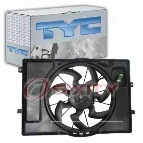 Sx-3909 Tyc Upper Dual Radiator And Condenser Fan Assembly For 2019 Kia Forte 2.0l L4 Yg