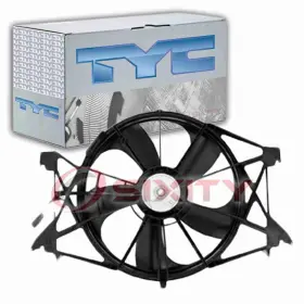 Sx-4032 Tyc Dual Radiator And Condenser Fan Assembly For 2011-2018 Porsche Cayenne Uu