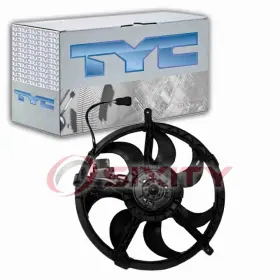 Sx-4770 Tyc Dual Radiator And Condenser Fan Assembly For 2007-2015 Mini Cooper Belts Gt