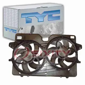 Sx-4780 Tyc Dual Radiator And Condenser Fan Assembly For 2008-2012 Ford Escape 3.0l V6 Td