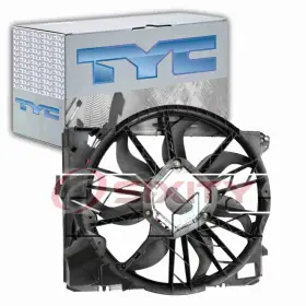 Sx-5081 Tyc Dual Radiator And Condenser Fan Assembly For 2006 Bmw 325xi Belts Cooling Ed