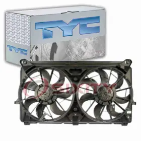 Sx-5172 Tyc Dual Radiator And Condenser Fan Assembly For 2005-2006 Gmc Sierra 1500 Af