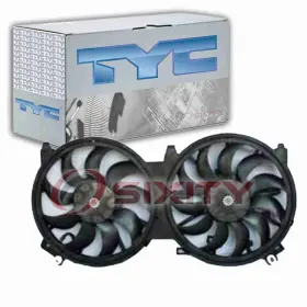 Sx-5851 Tyc Dual Radiator And Condenser Fan Assembly For 2016 Nissan Maxima Belts Af