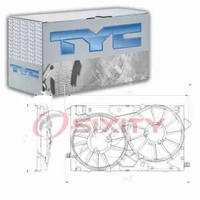 Sx-5994 Tyc Dual Radiator And Condenser Fan Assembly For 2013-2014 Chevrolet Malibu Pq