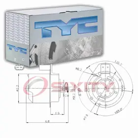 Sx-6083 Tyc Left Engine Cooling Fan Motor For 1995-1999 Chevrolet Monte Carlo 3.1l At
