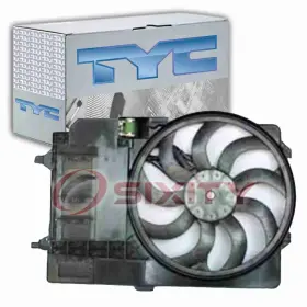 Sx-6246 Tyc Dual Radiator And Condenser Fan Assembly For 2003-2008 Mini Cooper 1.6l L4 Yx