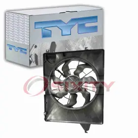 Sx-6868 Tyc Dual Radiator And Condenser Fan Assembly For 2013-2019 Hyundai Santa Fe Xl Tb