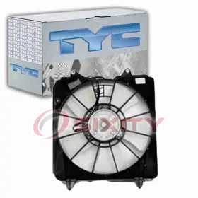 Sx-6888 Tyc Left Engine Cooling Fan Assembly For 2006-2011 Honda Civic 1.8l L4 Belts Mo