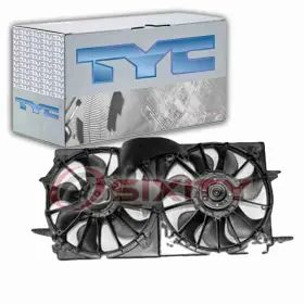 Sx-6890 Tyc Dual Radiator And Condenser Fan Assembly For 1997-1999 Oldsmobile Cutlass Pd