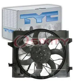 Sx-6946 Tyc Dual Radiator And Condenser Fan Assembly For 2011-2013 Jeep Grand Cherokee Nl