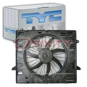 Sx-7263 Tyc Dual Radiator And Condenser Fan Assembly For 2018-2020 Buick Enclave Belts Px